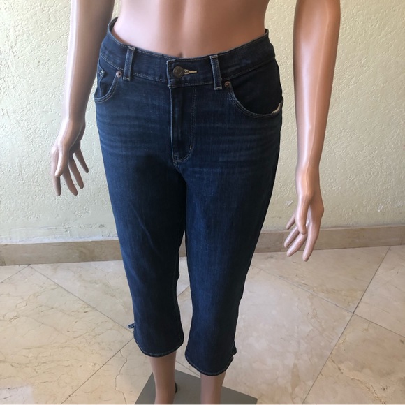Levi’s Jeans Denim Capri Women’s Size 10 Blue Classic Pants Elastic Waist Cargo - Picture 5 of 16